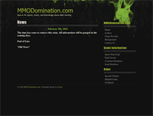 Tablet Screenshot of mmodomination.com